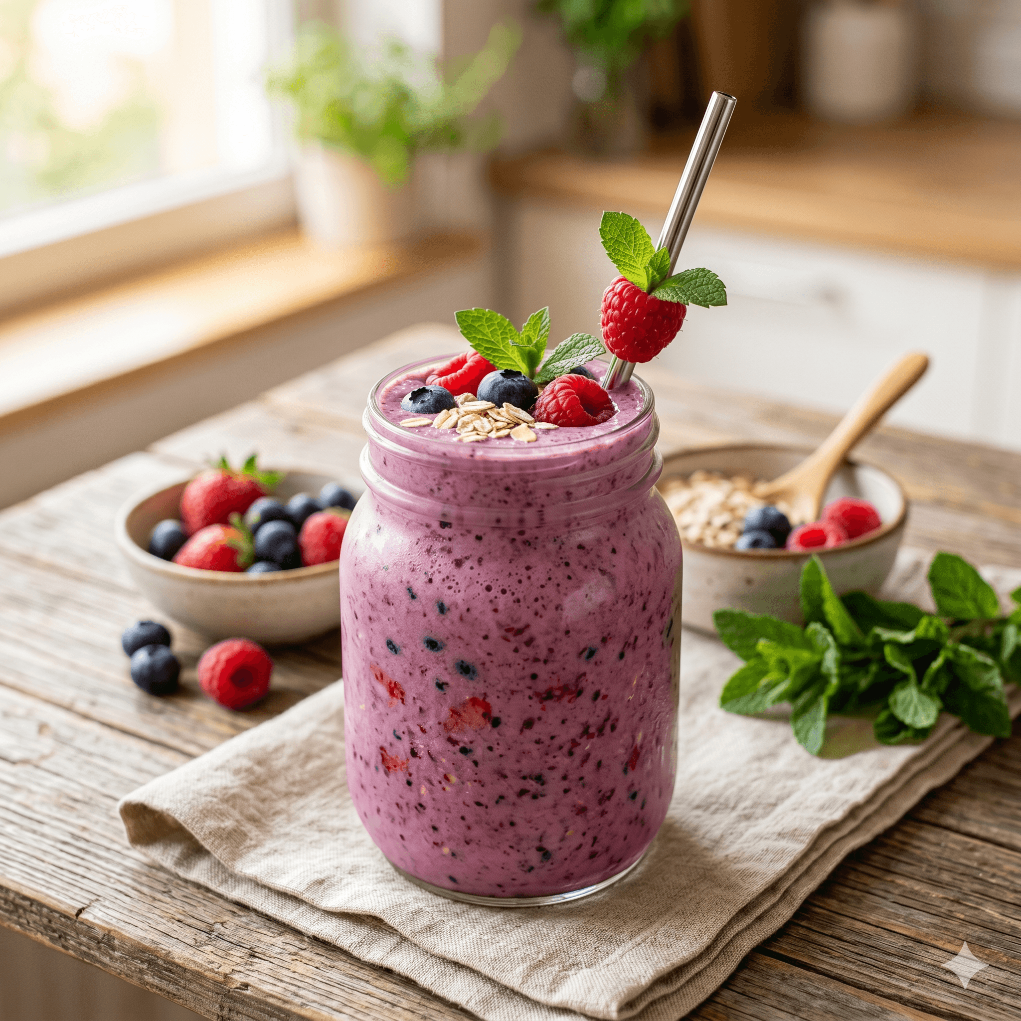 Berry Oat Smoothie